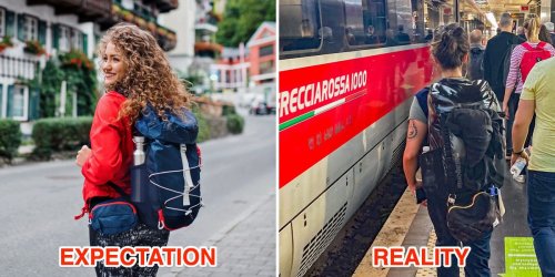 Disappointing photos show what it's really like to backpack across Europe