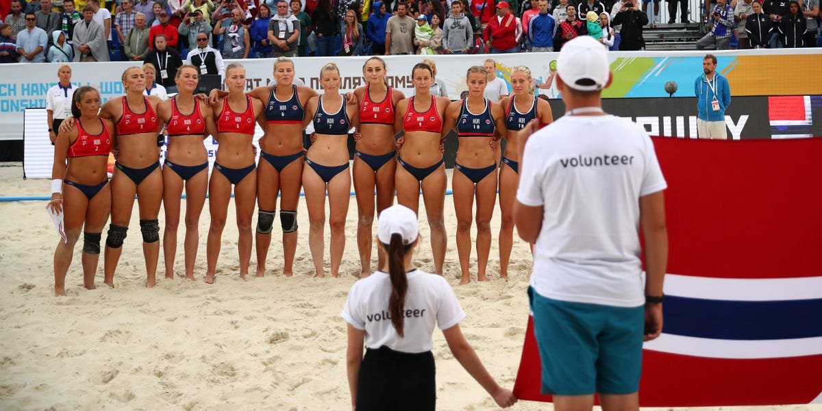 Norway is pushing to change the compulsory bikini-bottoms rule that got its women's handball team fined for playing in shorts