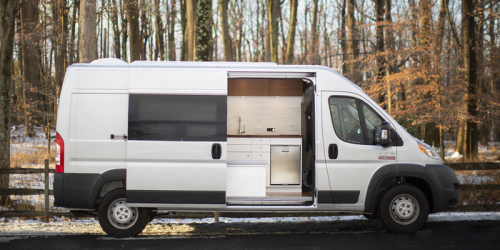 This company converts Ram ProMasters into camper vans powered by Tesla batteries — see inside