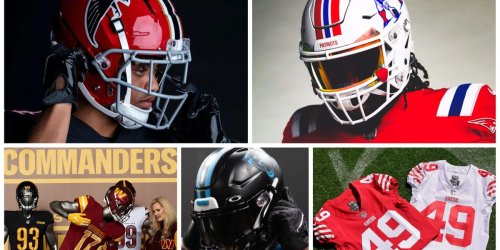 All the NFL teams with new uniforms and helmets for the 2022 season