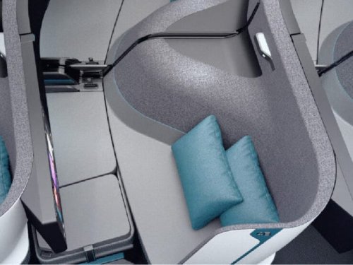 This funky new sofa-bed concept wants to overhaul how business-class seats work