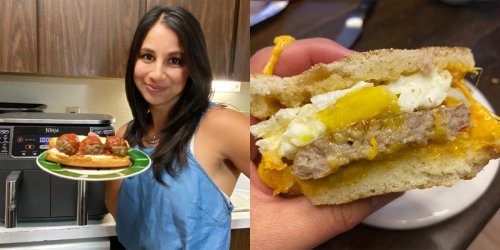 I made a sandwich in my air fryer every day for a week. Here are the 6 easy recipes I'd make again.
