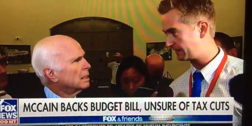 Video resurfaces of Sen. John McCain asking Fox News' Peter Doocy why he would ask a 'dumb' question that was 'that stupid'