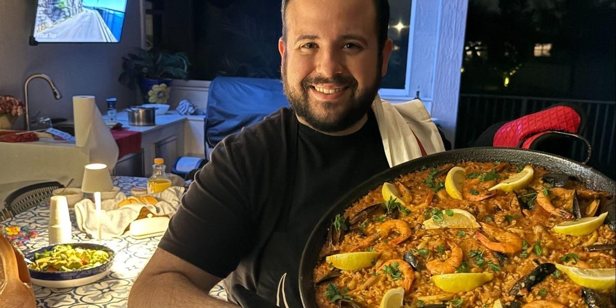 My family moved around in Florida, and I struggled to make friends. I eventually built a community around cooking paella