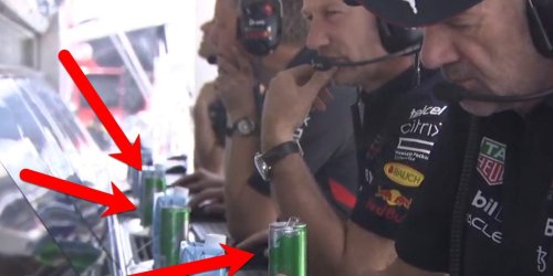 F1's master troller Christian Horner was at it again, appearing to take a not-so-subtle dig at Aston Martin with green Red Bull cans