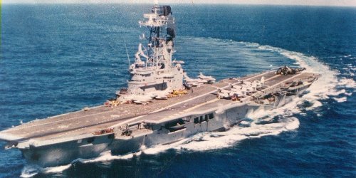 A 1982 war in the remote south Atlantic almost sparked the first aircraft-carrier clash since World War II