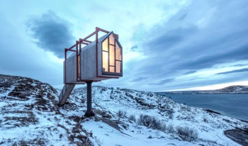 An island of tiny homes in Norway is available to rent for $3,500 a week. People call it a 'slice of heaven.'