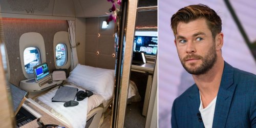 Chris Hemsworth's daughter flew first class on Emirates — and some are criticizing him for it