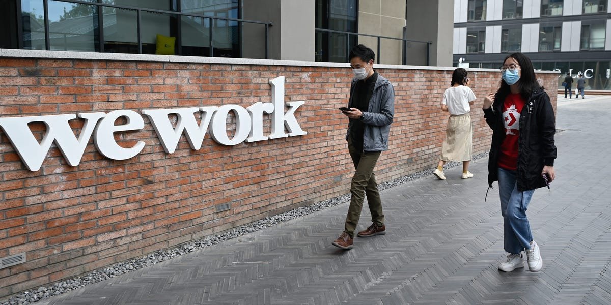 WeWork has a hybrid work model where staff work 3 days in its central-London HQ, 1 day from a WeWork location, and 1 day at home