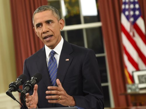 The White House made a correction to one thing Obama said in his big Oval Office address