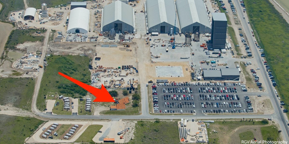 Aerial photos of SpaceX's Starship site reveal the stunning evolution of its Mars-rocket facility amid a South Texas beach community