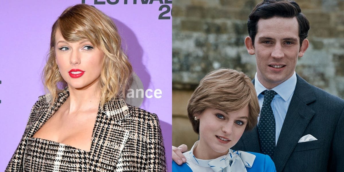 Taylor Swift's fans think she wrote an 'Evermore' song after watching Prince Charles and Princess Diana's story arc on 'The Crown'