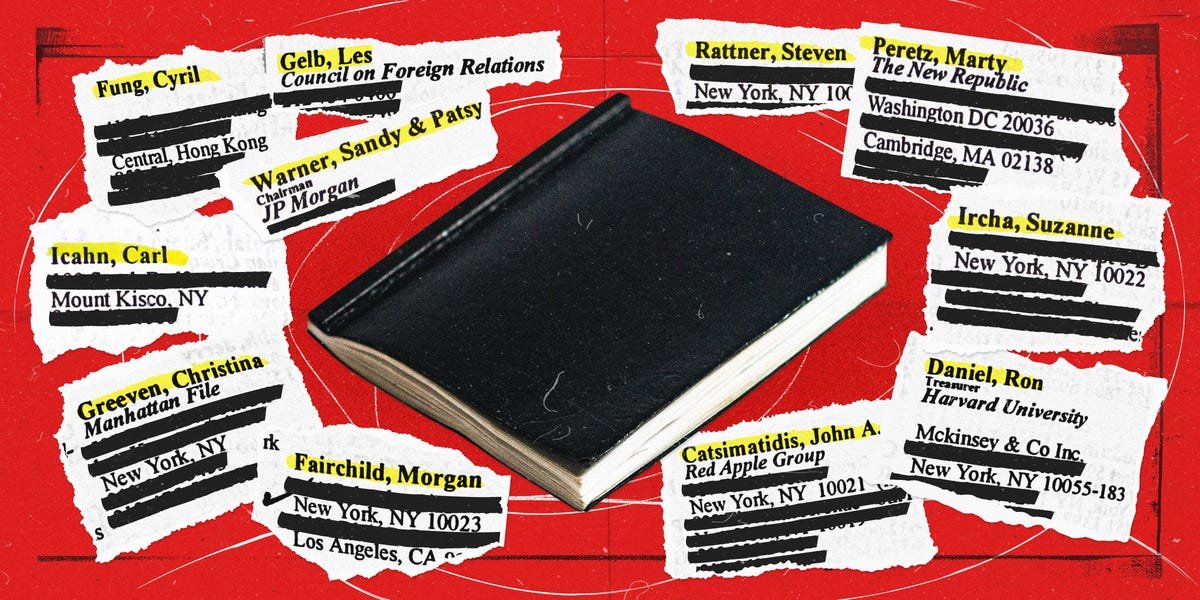 We found Jeffrey Epstein's other little black book from 1997. Search all 349 names in our exclusive database.