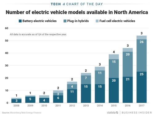 A big shift happened in the market for electric cars last year and it says a lot about the kinds of cars Americans want