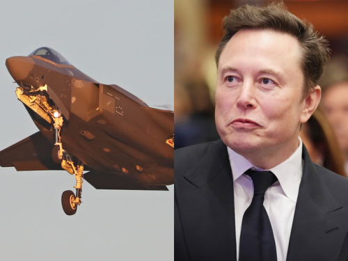 Elon Musk said the F-35's makers are 'idiots' for still building manned jets as drone tech rises