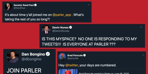 Conservative social media app Parler has been downloaded nearly 1 million times since Election Day, topping app charts. A 'Stop the Steal' hashtag has 15,000 mentions.