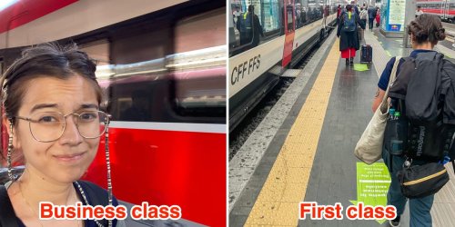 I traveled in first and business class on trains across Europe. There was just a $3 difference but the cheaper one was still better.
