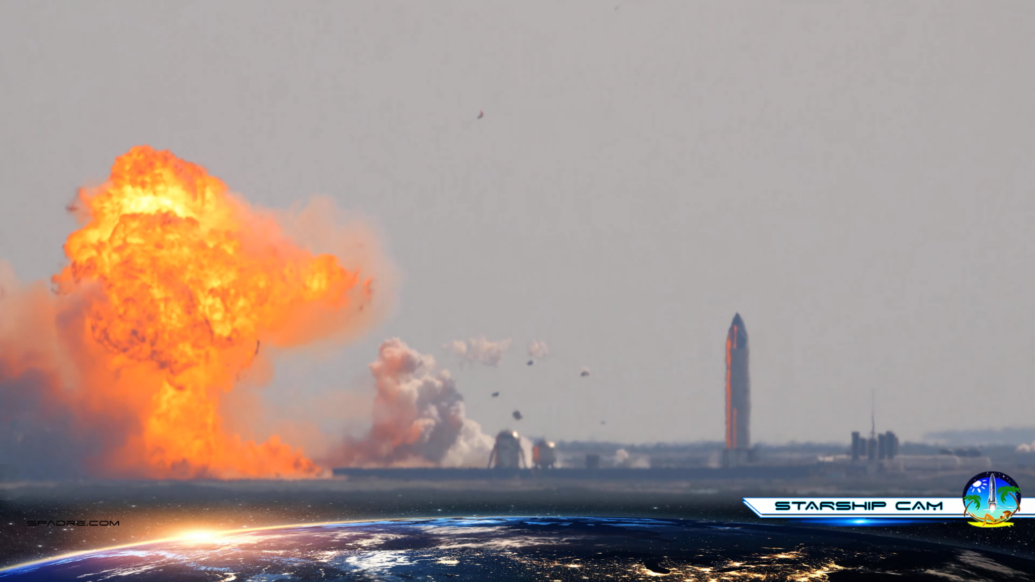 SpaceX's new Starship rocket prototype soared 6 miles above Texas, but exploded during a landing attempt