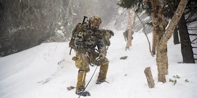 We spent 14 days on a mountain with the Army soldiers preparing for winter war
