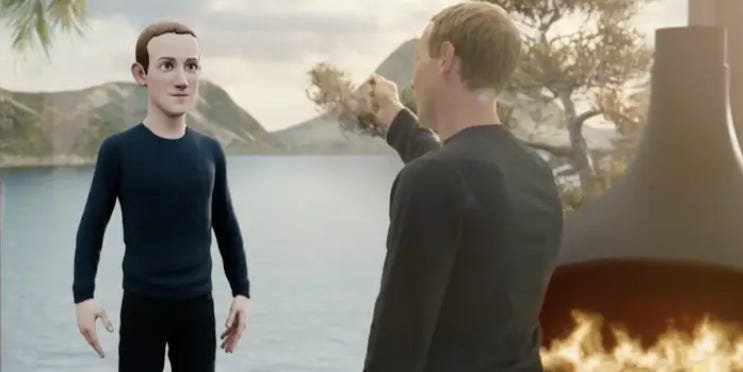 You're laughing. The metaverse is dying, and you're laughing.