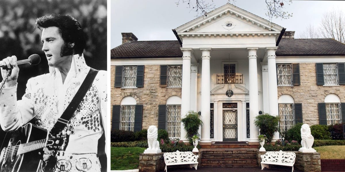 Take a look inside Graceland — the Memphis mansion that Elvis Presley, the King of Rock 'n' Roll, called home