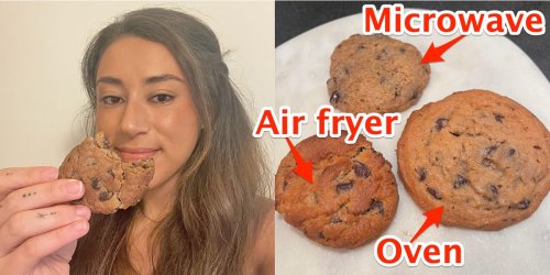I made chocolate-chip cookies in 3 different appliances, and the air fryer totally blew me away