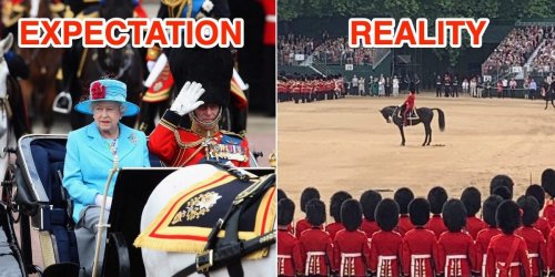 Disappointing photos show what a royal event celebrating the Queen's Platinum Jubilee is like in real life