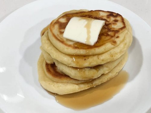 I made Rachael Ray's easy pancake recipe. My family loved it so much that it's a new staple in our dinner rotation.