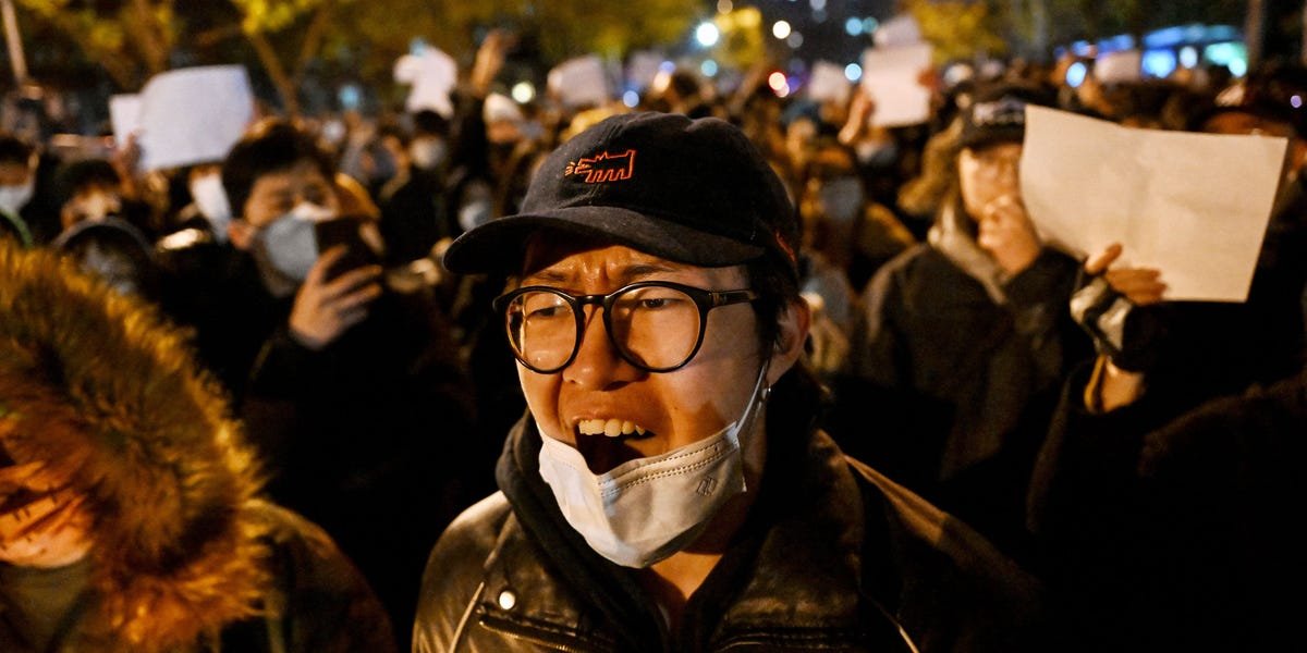 Thousands of demonstrators erupt in rare protests against COVID-19 restrictions across China