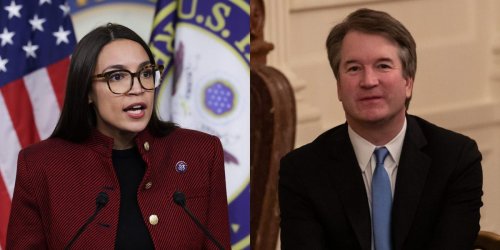 Alexandria Ocasio-Cortez pressures Chuck Schumer to say whether Justices Brett Kavanaugh and Neil Gorsuch lied under oath about their views on Roe v. Wade