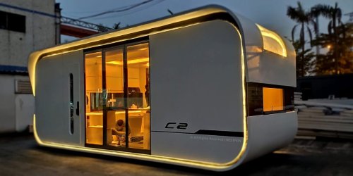 A $52,000 tiny smart home looks like a space ship and can sleep a family of 4 — see inside