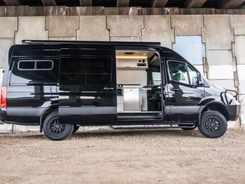This Mercedes-Benz Sprinter was converted into a camper van for a couple who wanted to travel across the US for a year — see inside 'Grand Teton'