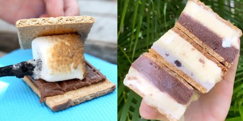 Transform your classic s'mores into the perfect summer treat with this frozen ice cream sandwich recipe
