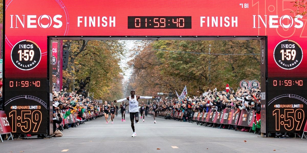 Olympic gold medalist Eliud Kipchoge explains how he was able to run a sub-2-hour marathon