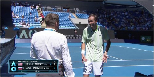 Australian Open favorite Daniil Medvedev called his opponent 'lucky' and 'boring,' then lost it with the umpire in another feisty outburst