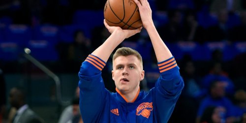 Knicks coach Derek Fisher has an interesting theory on why 20-year-old rookie Kristaps Porzingis has adjusted so well to the NBA
