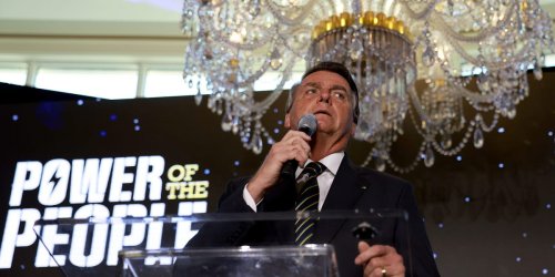 Brazil's Jair Bolsonaro addressed right-wing activists at Trump resort in Miami amid calls for him to be ejected from the country