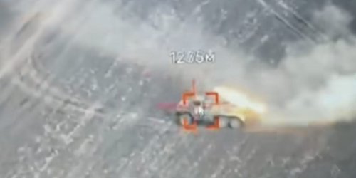 Video captures the moment a Ukrainian exploding drone destroyed one of Russia's prized Tor-M2 missile systems designed to shoot down drones