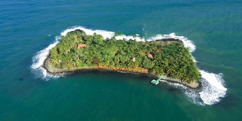 A private island in the Caribbean Sea is on sale for less than the average house in America. Take a look.