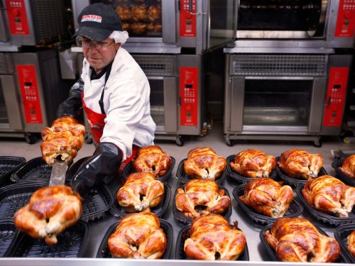 Here's The Truth About Costco's Iconic $4.99 Rotisserie Chicken