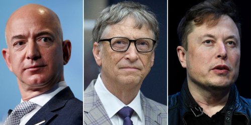The world's top 5 tech tycoons — including Elon Musk, Jeff Bezos, and Bill Gates — have already lost about $85 billion this year after a brutal market selloff