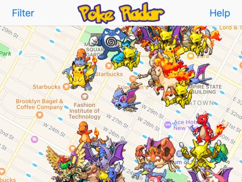 A hot new app at the top of the App Store shows you where to find Pokémon — here's how 'Poke Radar' works