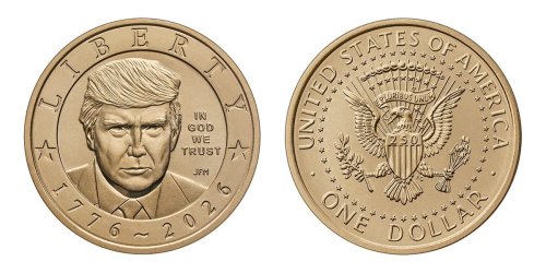 The US Mint says it's making a $1 coin with Trump's face on it