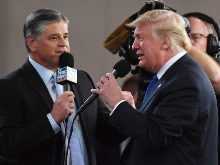 Rupert Murdoch said Sean Hannity was 'privately disgusted' by Donald Trump for weeks after the election