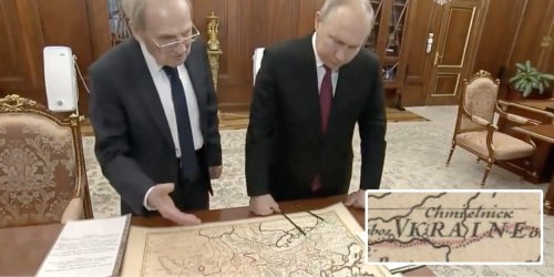 Putin claimed a 400-year-old map proved Ukraine isn't a real country, not noticing it has 'Ukraine' written on it