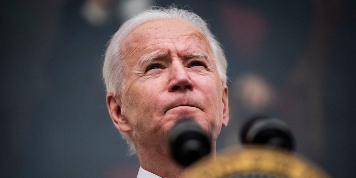 Biden says he wants a 28% corporate tax rate because he's 'sick and tired of ordinary people being fleeced'