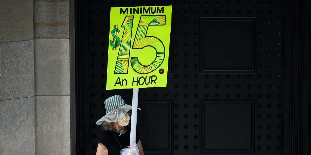 An increase to a $15 minimum wage marks a core component of Biden's new stimulus plan