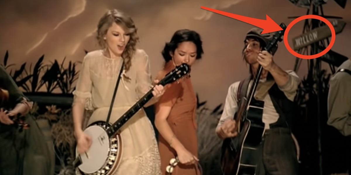 A Taylor Swift fan found an Easter egg in a 2011 music video that foreshadowed her new single 'Willow'