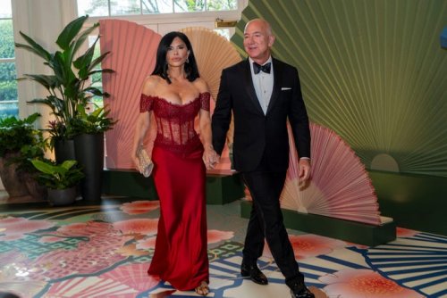 Jeff Bezos and fiancée Lauren Sánchez were among the top tech bosses and business leaders to attend a lavish White House dinner