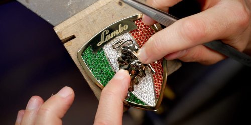 How to build a diamond-encrusted Lamborghini badge